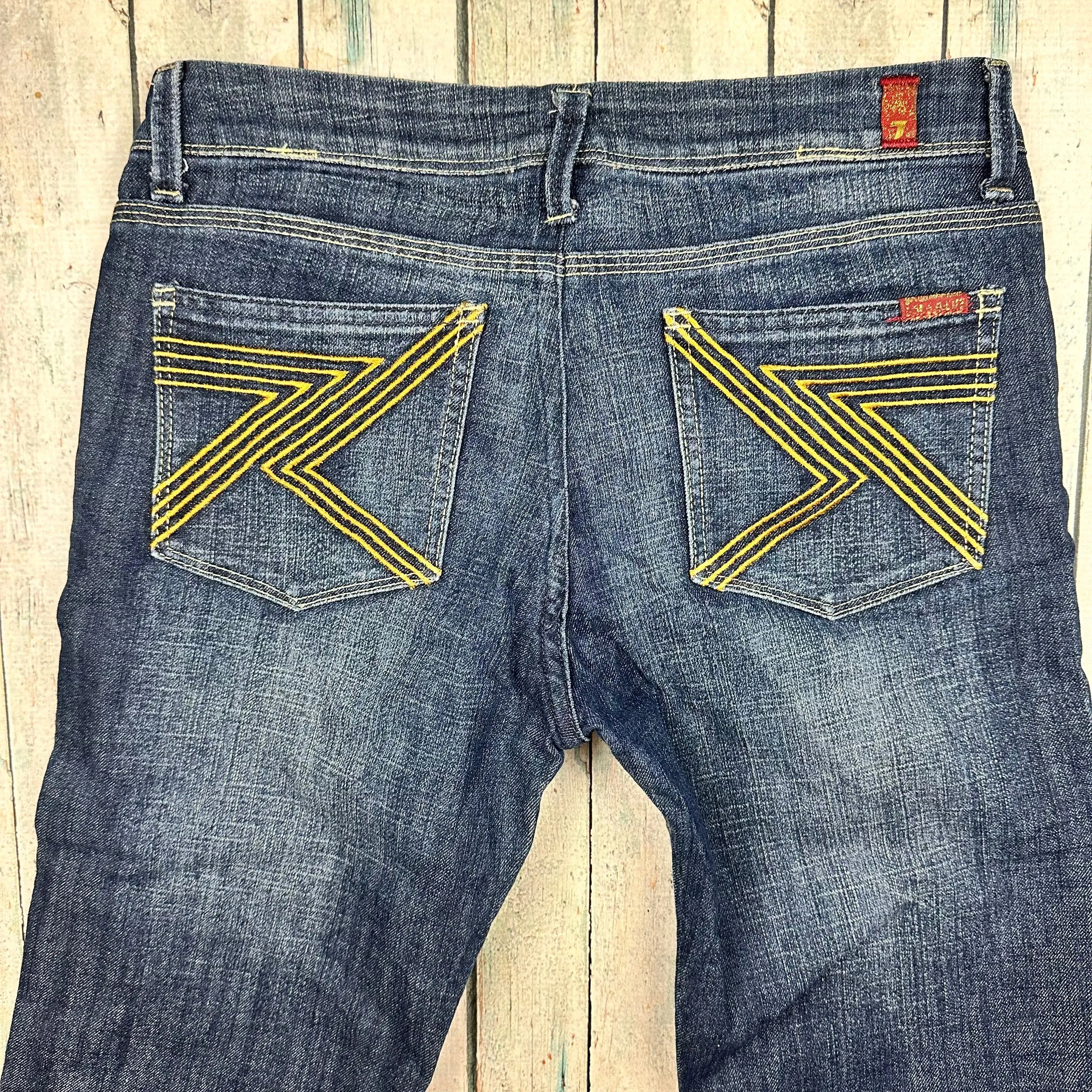 7 for all Mankind - Ladies 'Bootcut' Straight Leg Jeans - Size 30