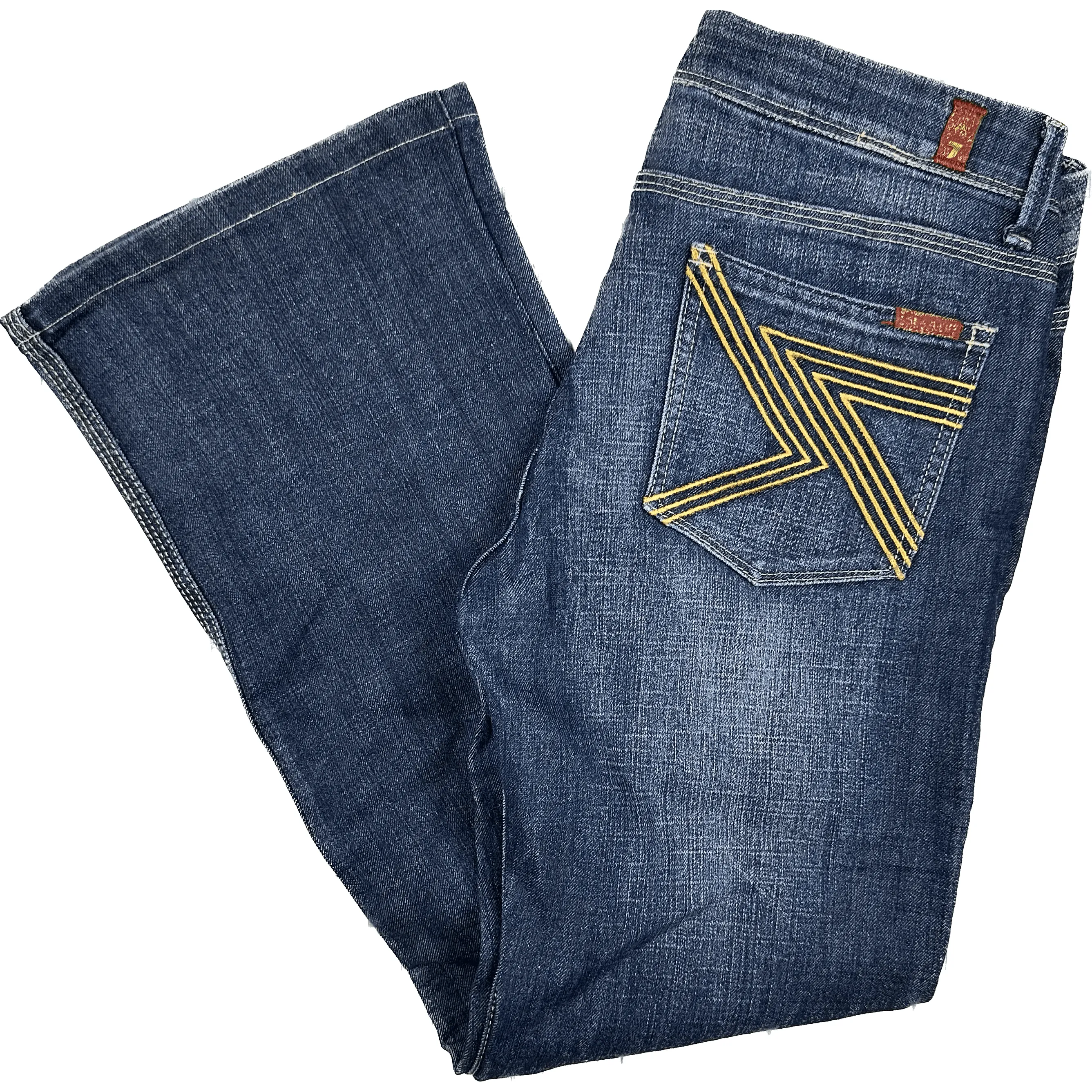 7 for all Mankind - Ladies 'Bootcut' Straight Leg Jeans - Size 30