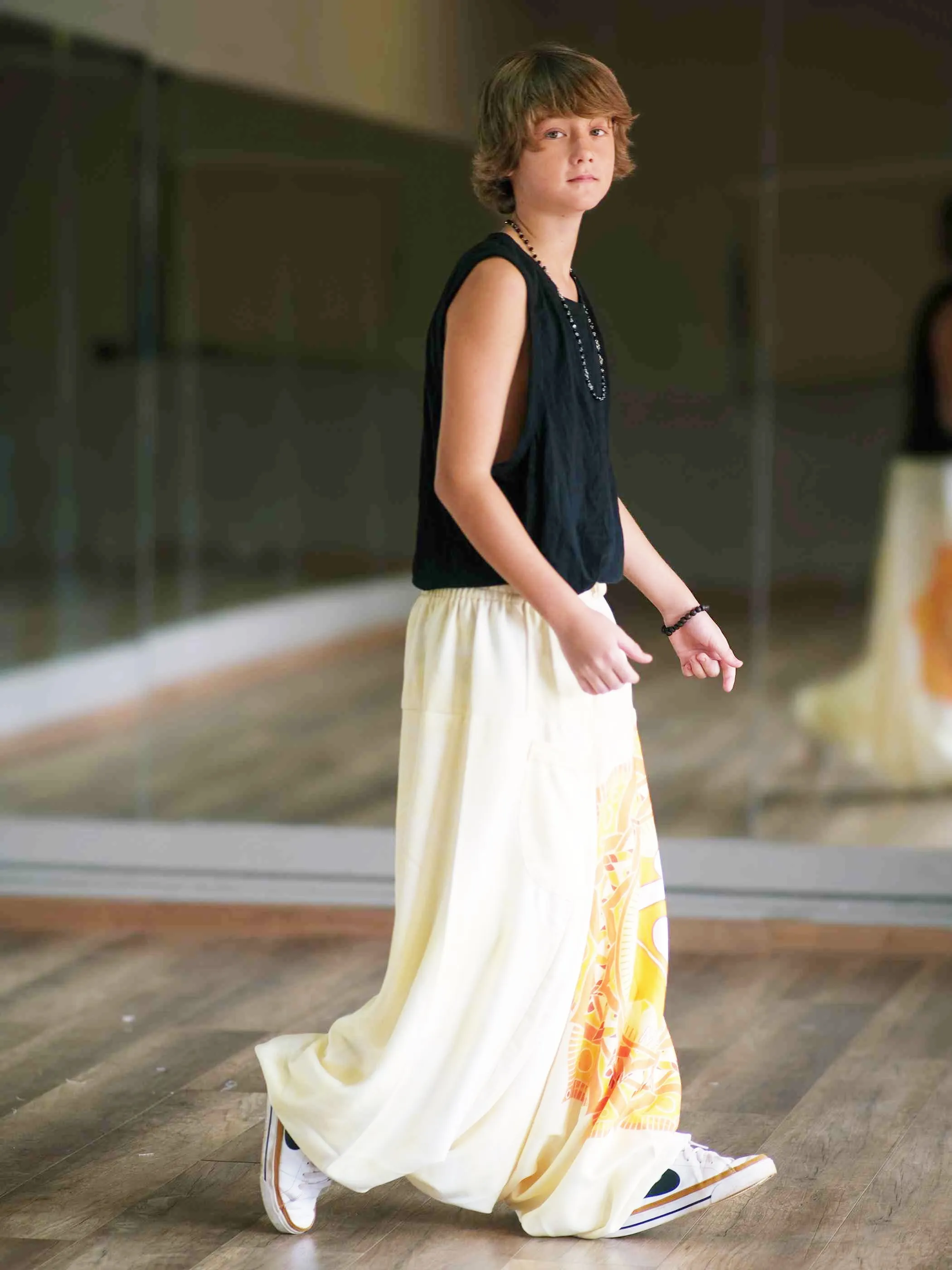 Boy's Kids Mandala Print Dhoti Balloon Harem Pants For Dance