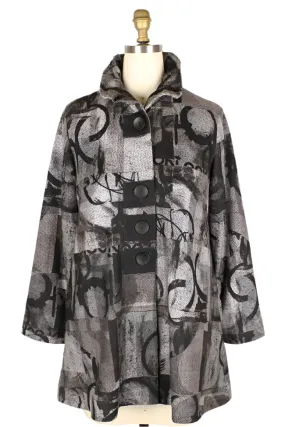 Damee Multi Print Long Jacket-50% OFF