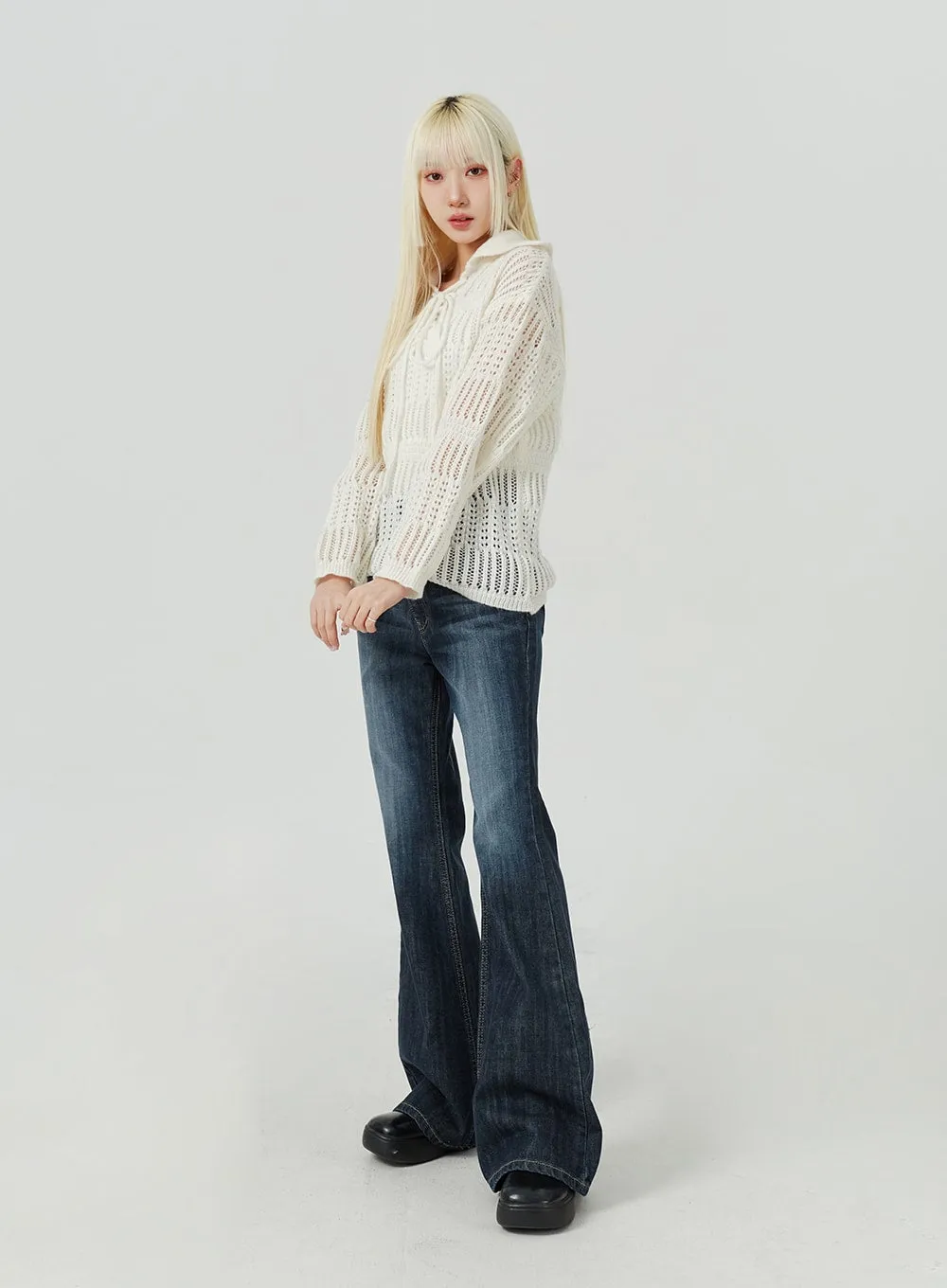 Dark Wash Bootcut Jeans BM322