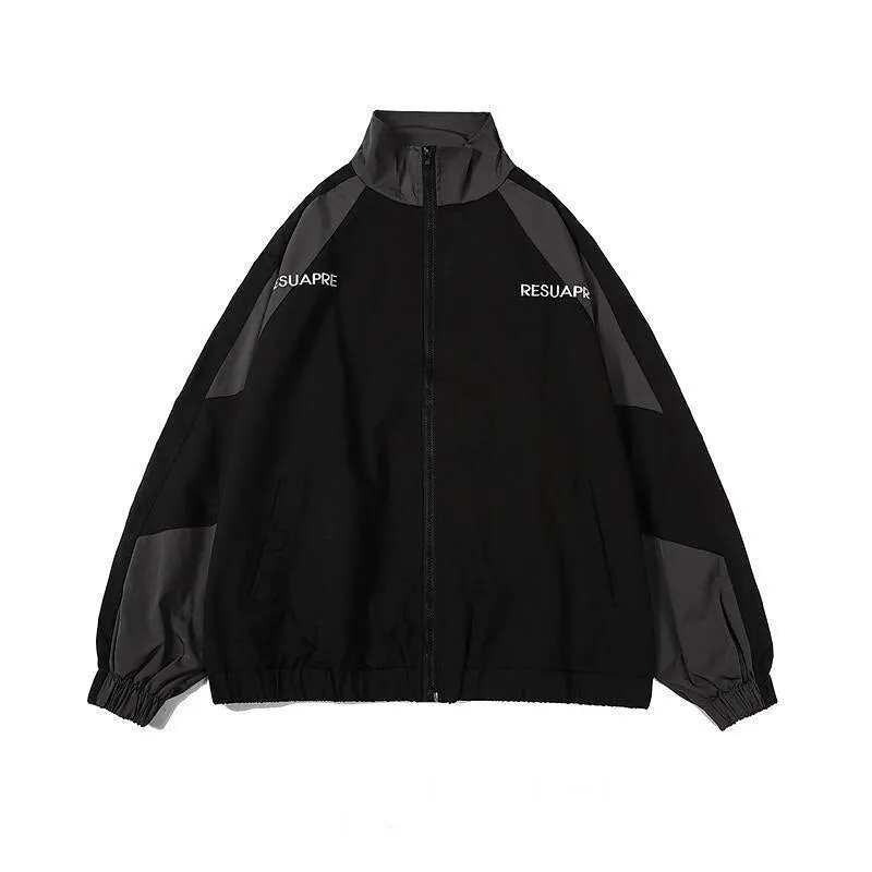 Deeptown Vintage Women Jackets Hip Hop Style Japanese Fashion Harajuku Patchwork Windbreak Streetwear