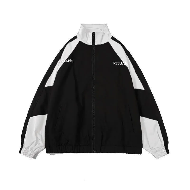 Deeptown Vintage Women Jackets Hip Hop Style Japanese Fashion Harajuku Patchwork Windbreak Streetwear