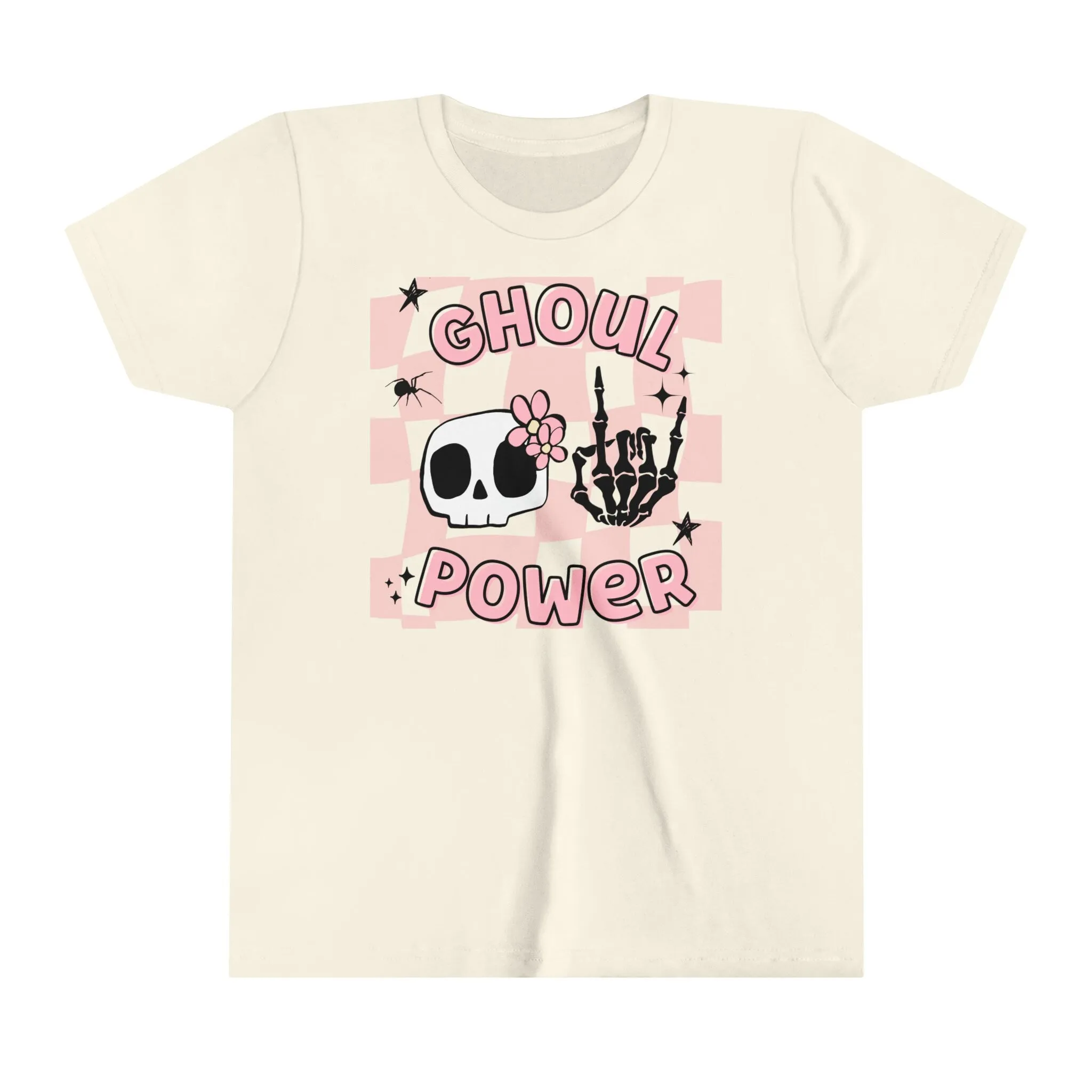 Ghoul Power Halloween Shirt - Girl Power Skull Toddler Tee - Funny Halloween Kids Shirt - Youth, Toddler, Kids, & Baby