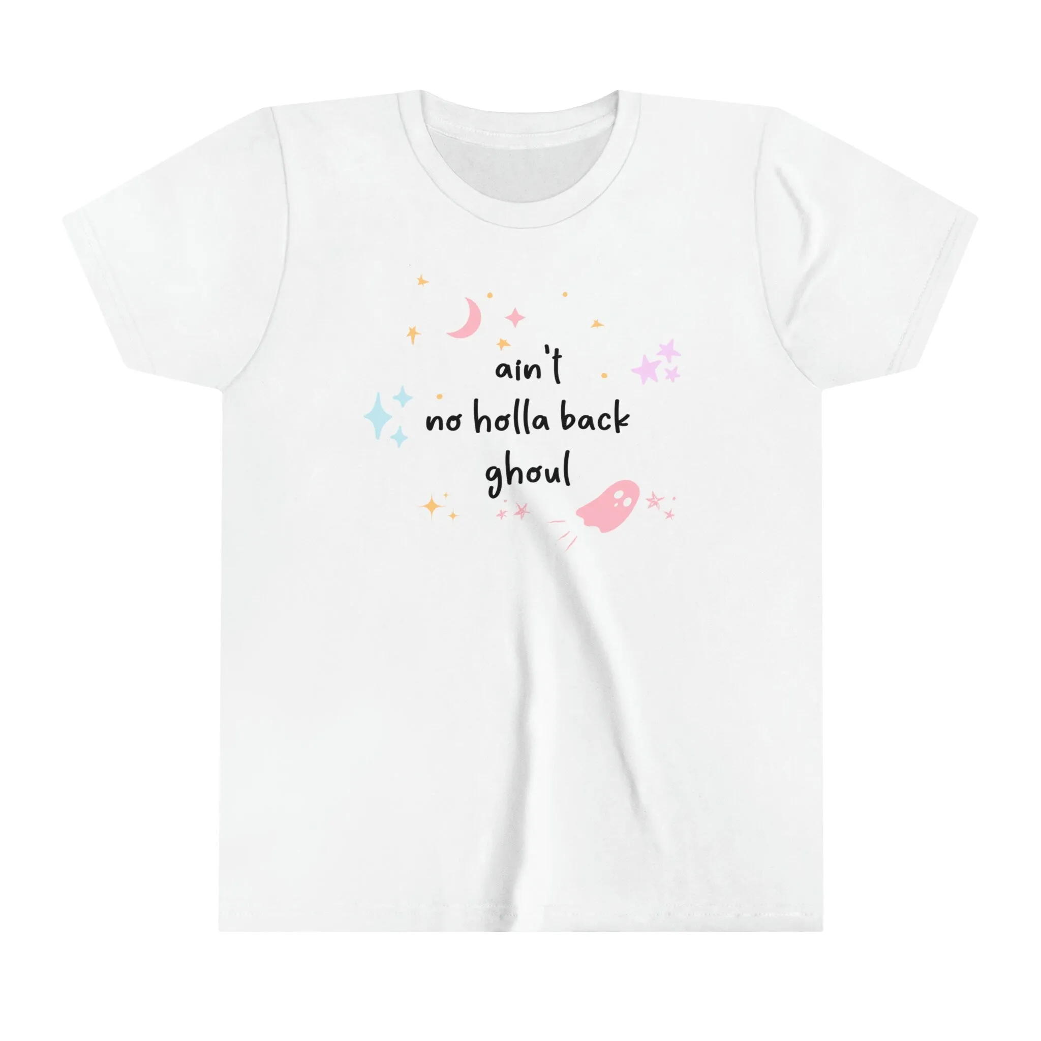 Kids Halloween Shirt - 'Ain't No Holla Back Ghoul' - Fun & Spooky Tee for Girls
