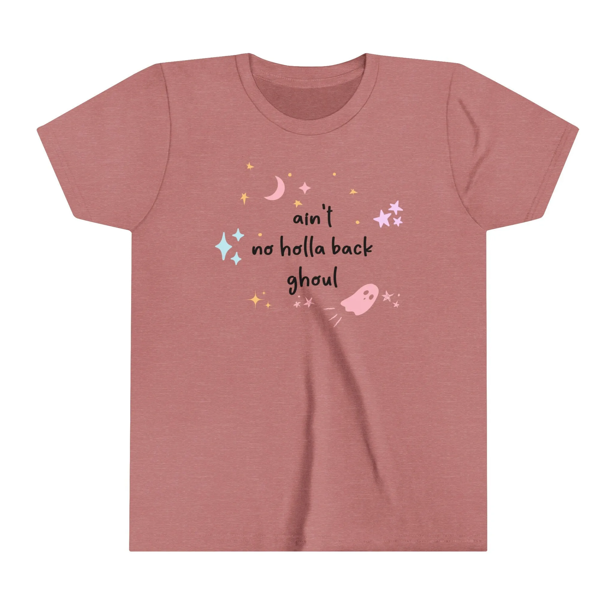 Kids Halloween Shirt - 'Ain't No Holla Back Ghoul' - Fun & Spooky Tee for Girls