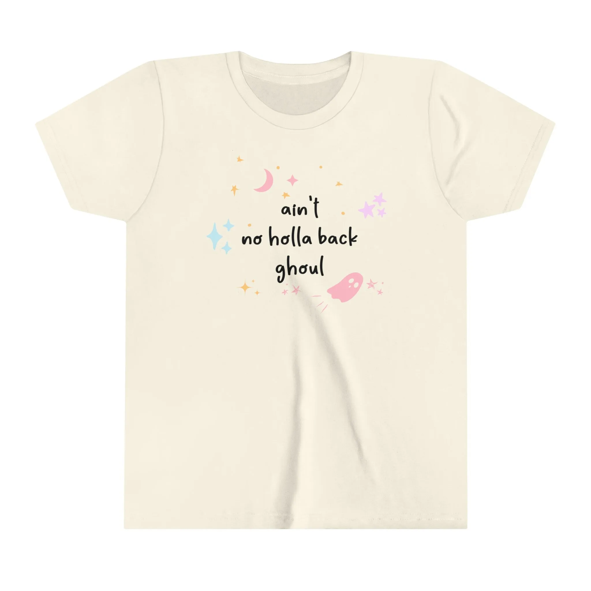 Kids Halloween Shirt - 'Ain't No Holla Back Ghoul' - Fun & Spooky Tee for Girls