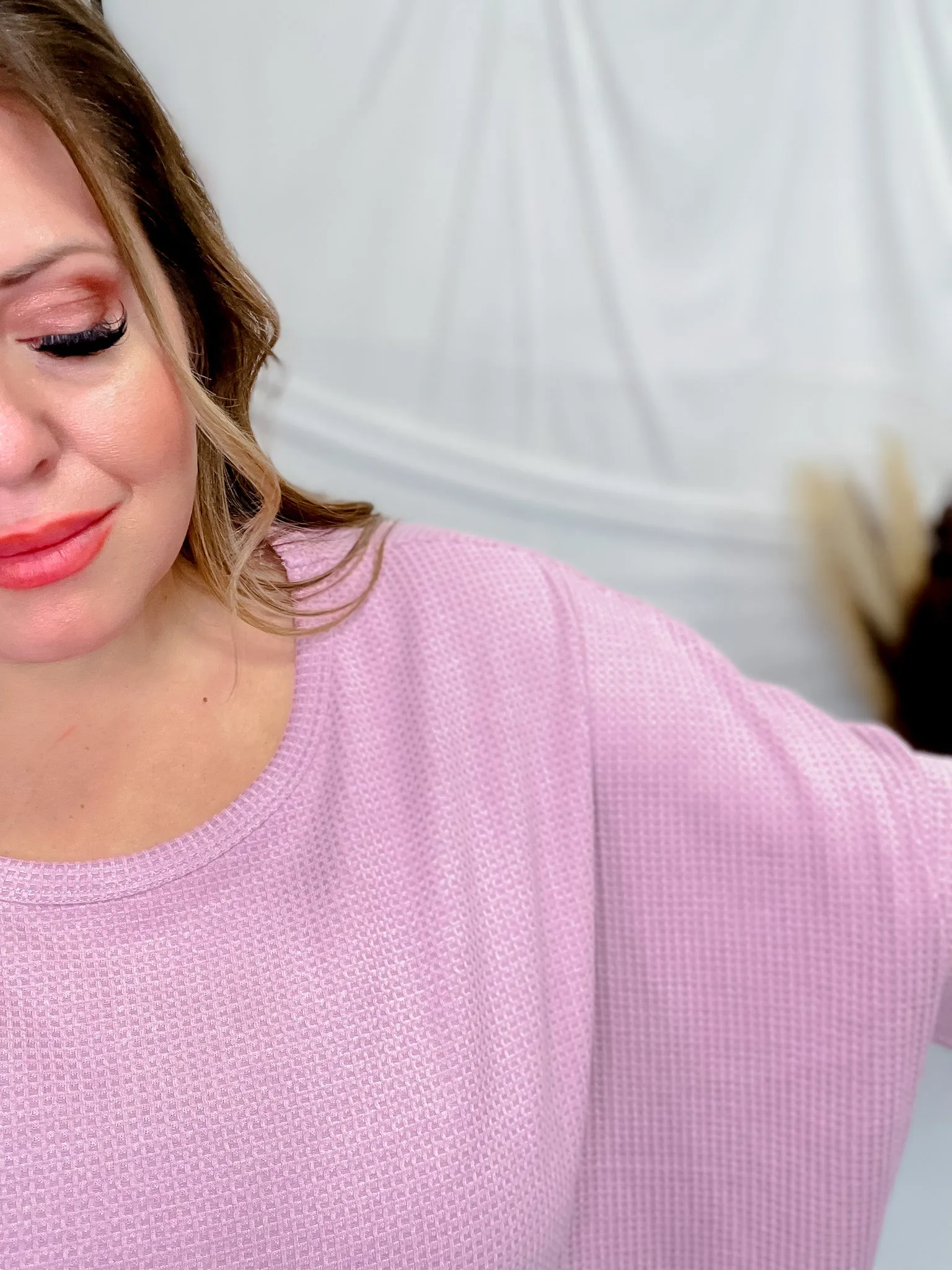 Mauve Dolman Sleeve Thermal Top FINAL SALE