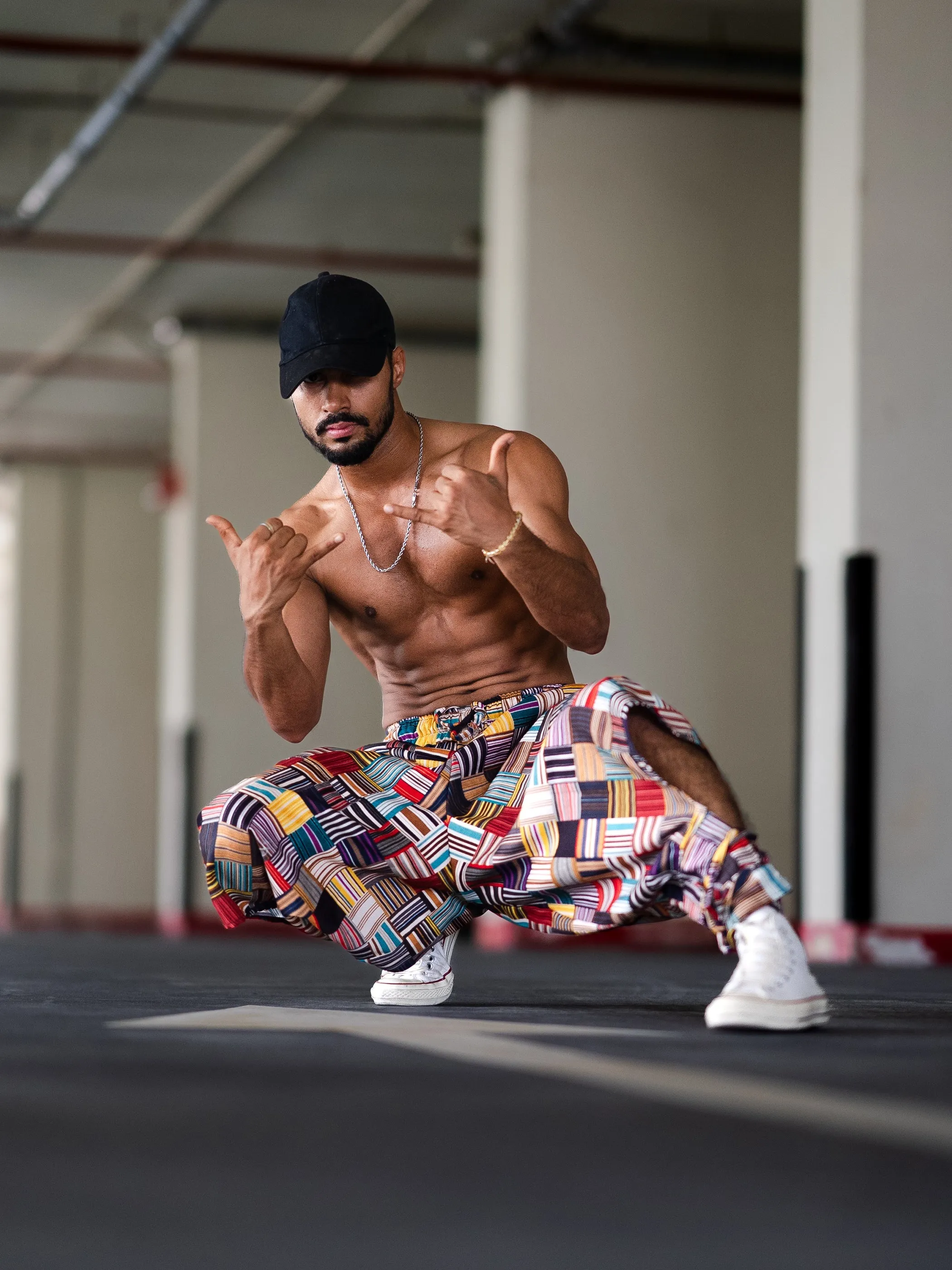Men's Geometric Genie Bohemian Hippy Balloon Harem Pants For Dance Travel Yoga