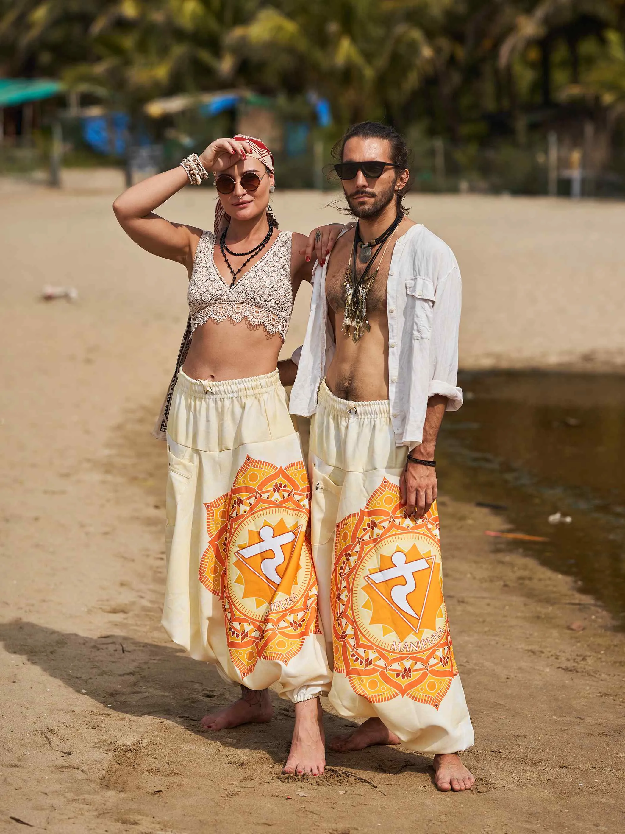 Men's Mandala Print Dhoti Balloon Harem Pants For Travel Yoga Dance