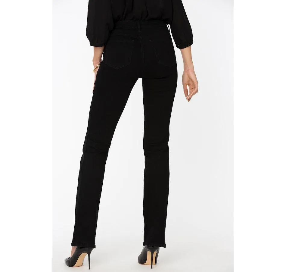 NWT - NYDJ 'Barbara Bootcut' Black Jeans RRP $308.00 -Size 2US or 6/8AU