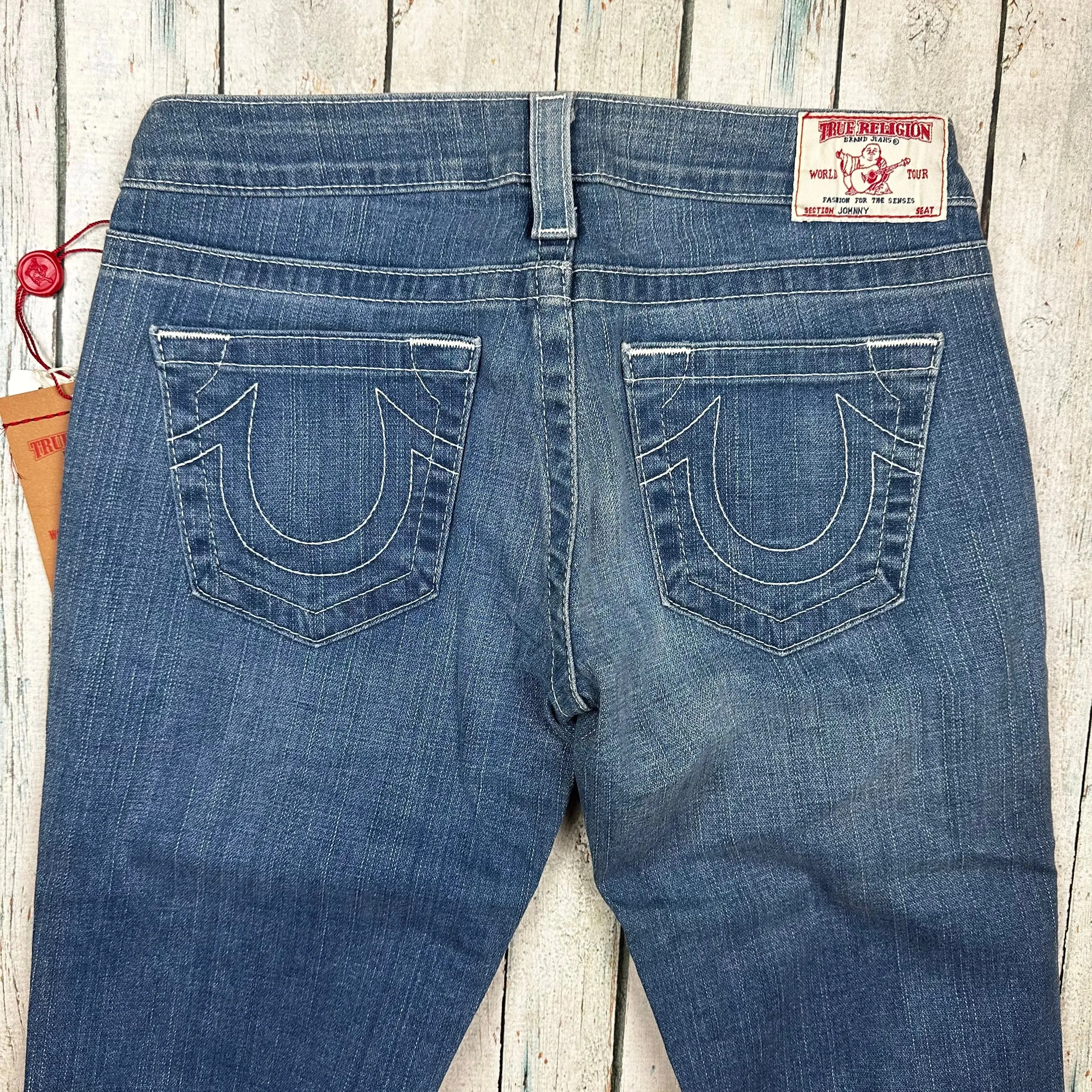 NWT - True Religion 'Johnny' Bootcut Jeans- Size 28