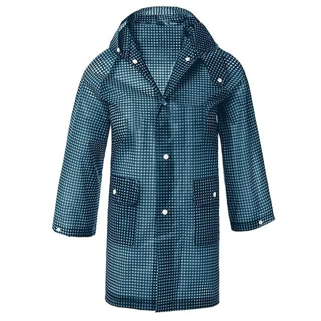 Plaid children raincoat