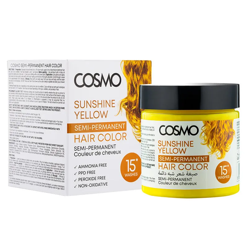 Semi-Permanent Hair Color Sunshine Yellow