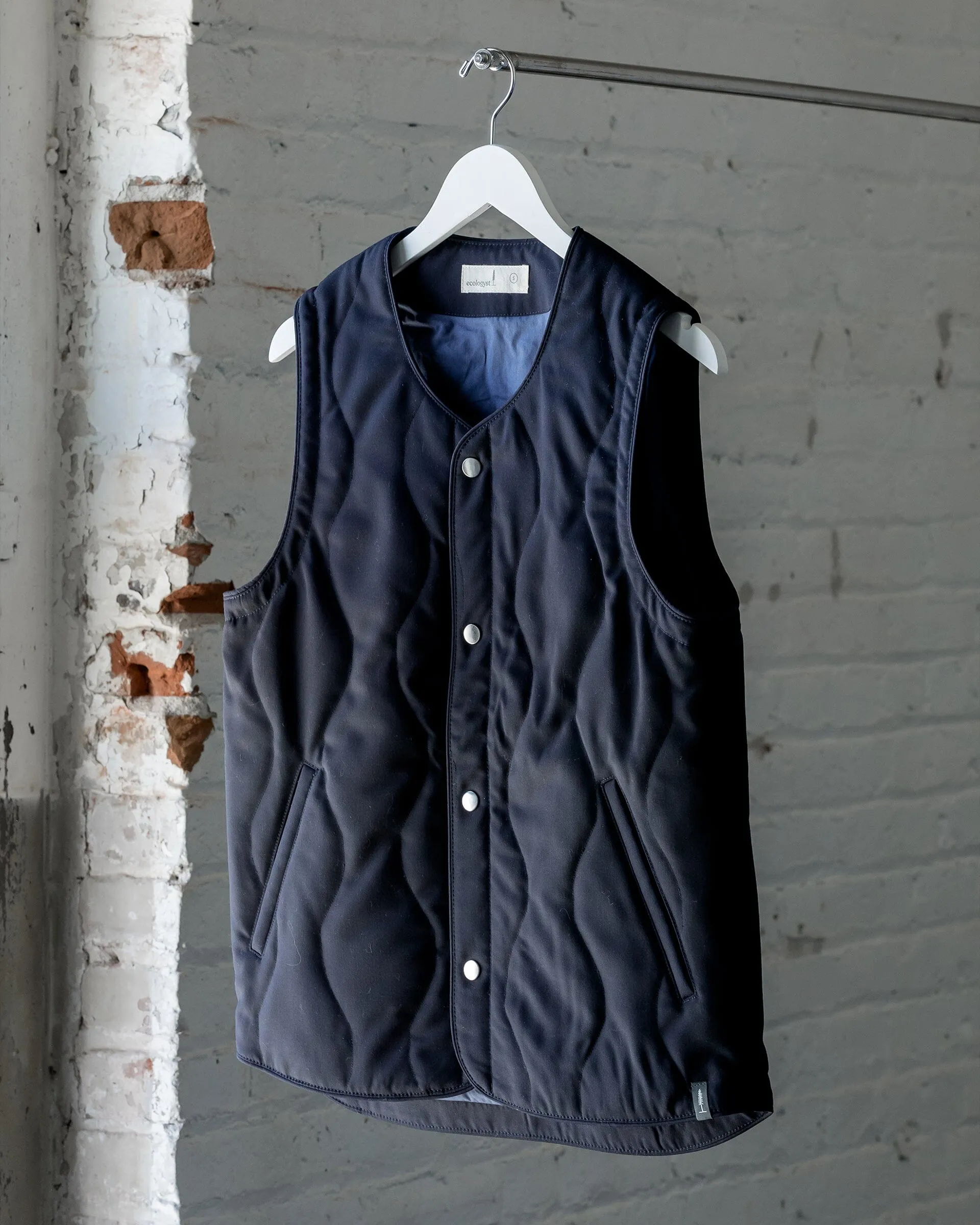 The Mens Quilted Wool Vest