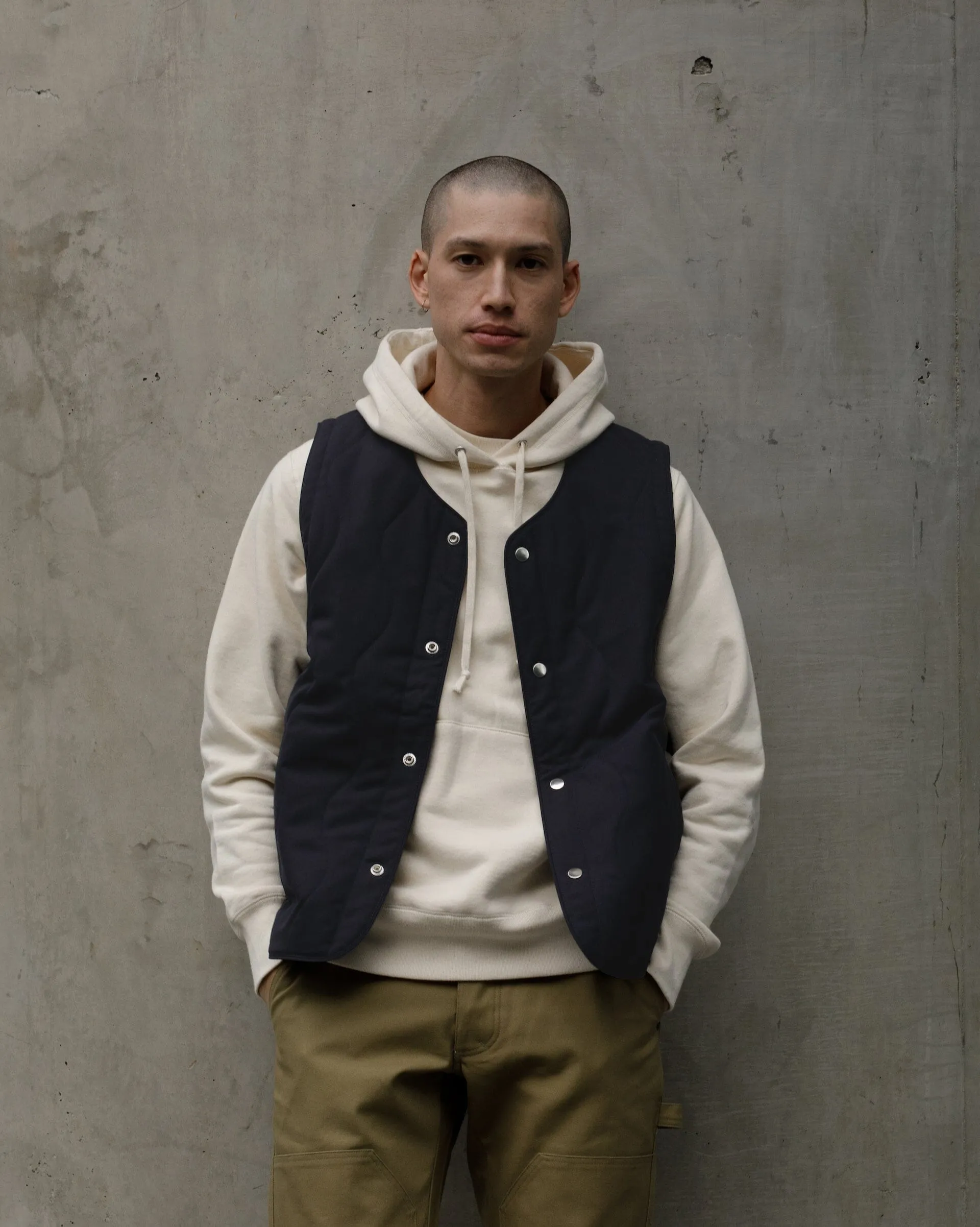The Mens Quilted Wool Vest