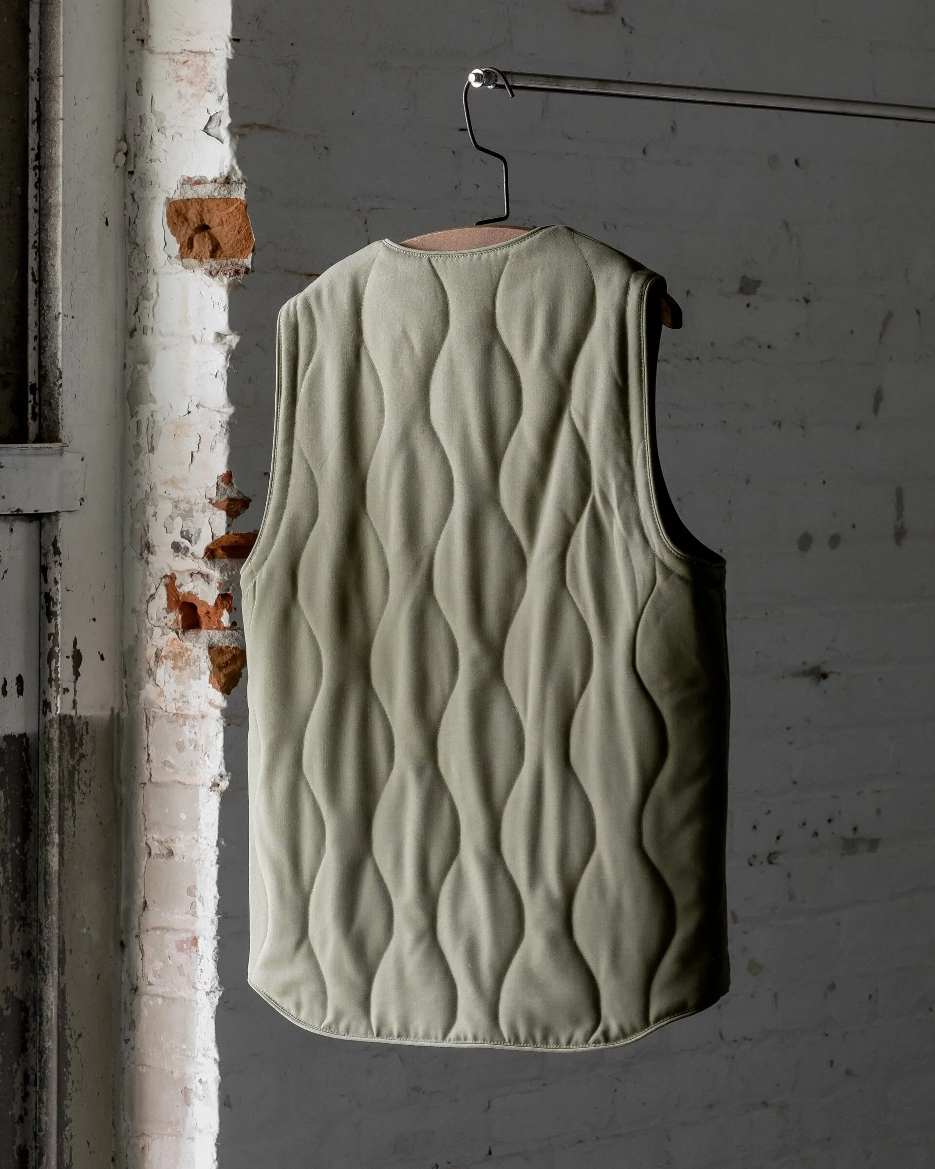 The Mens Quilted Wool Vest