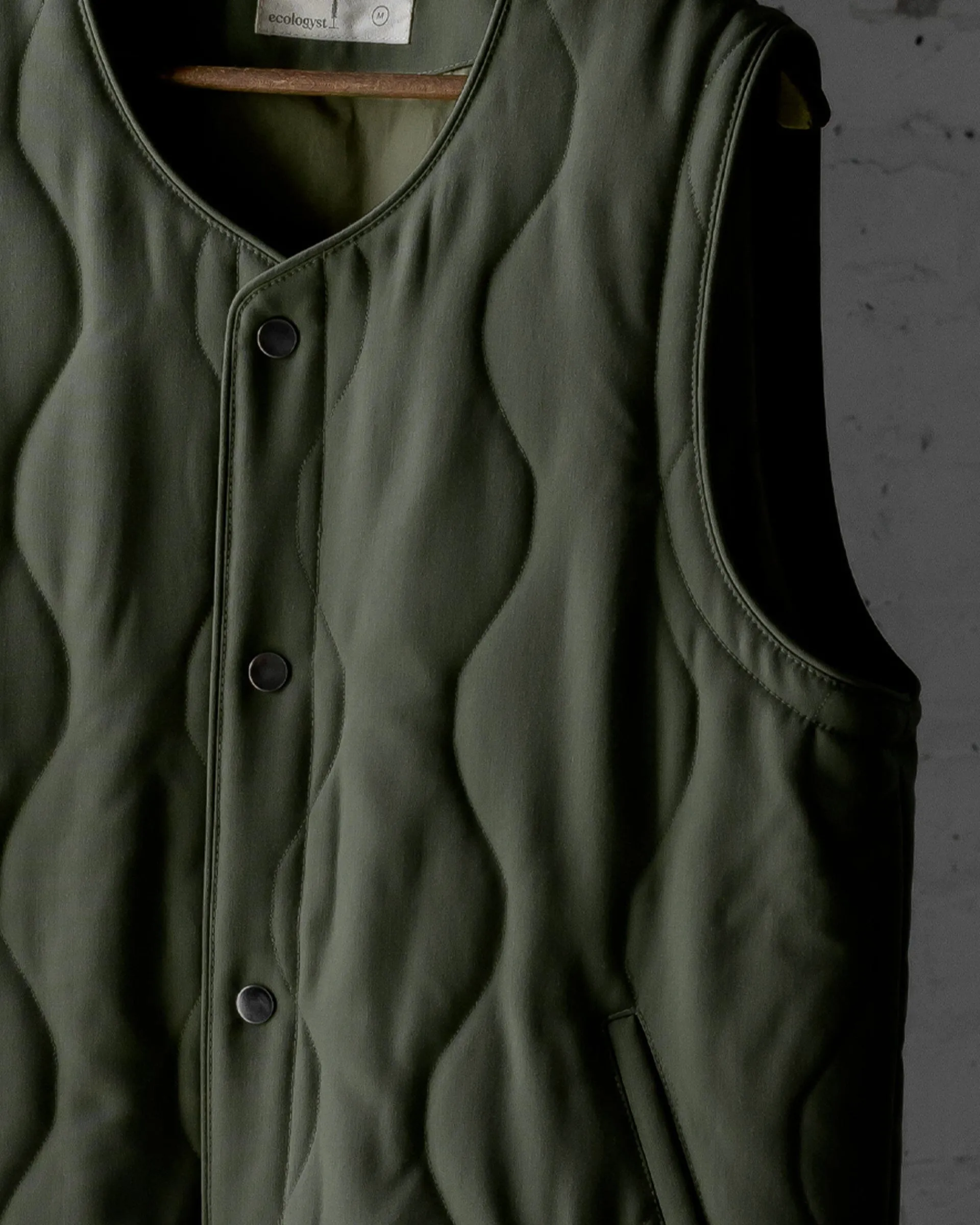 The Mens Quilted Wool Vest