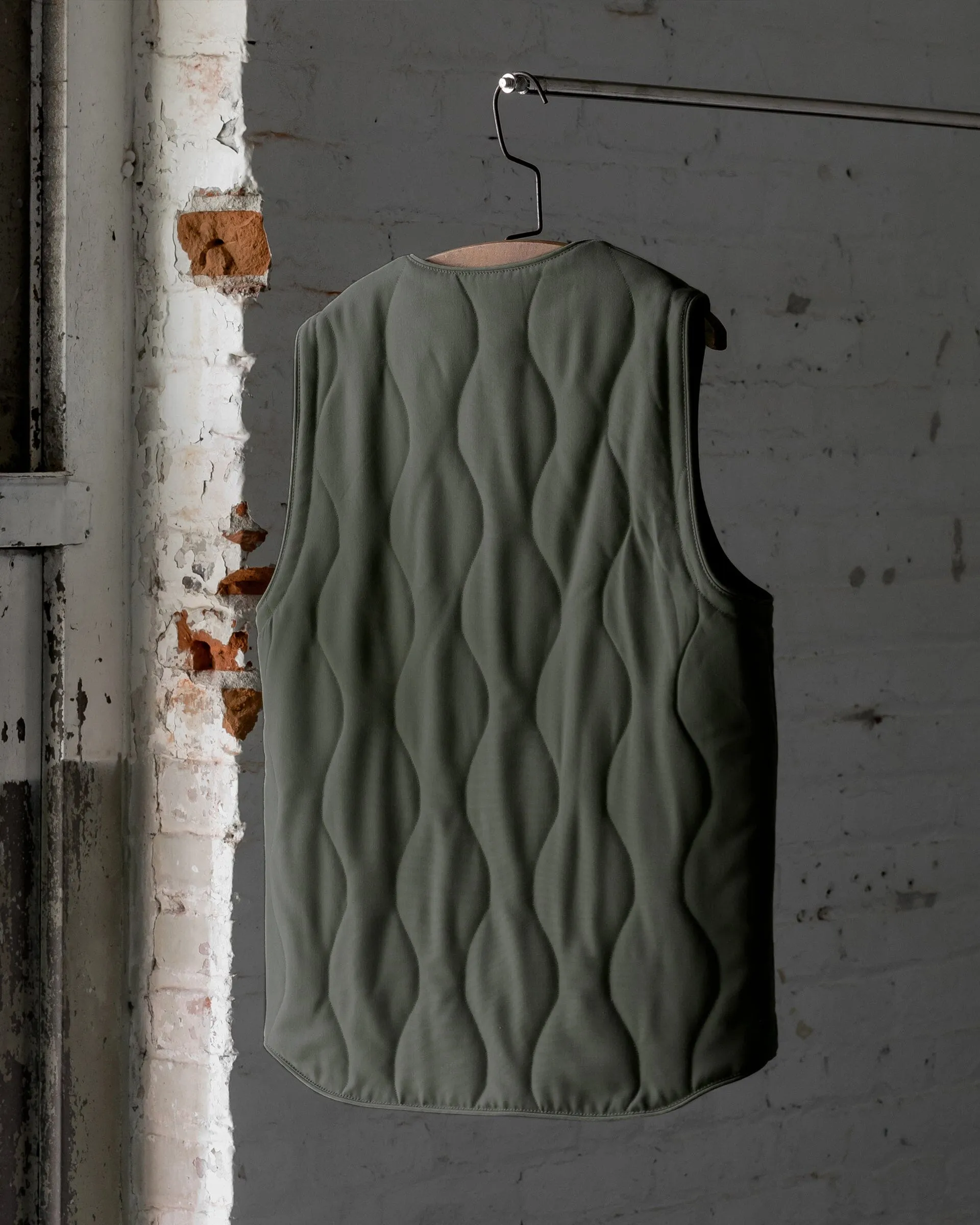 The Mens Quilted Wool Vest