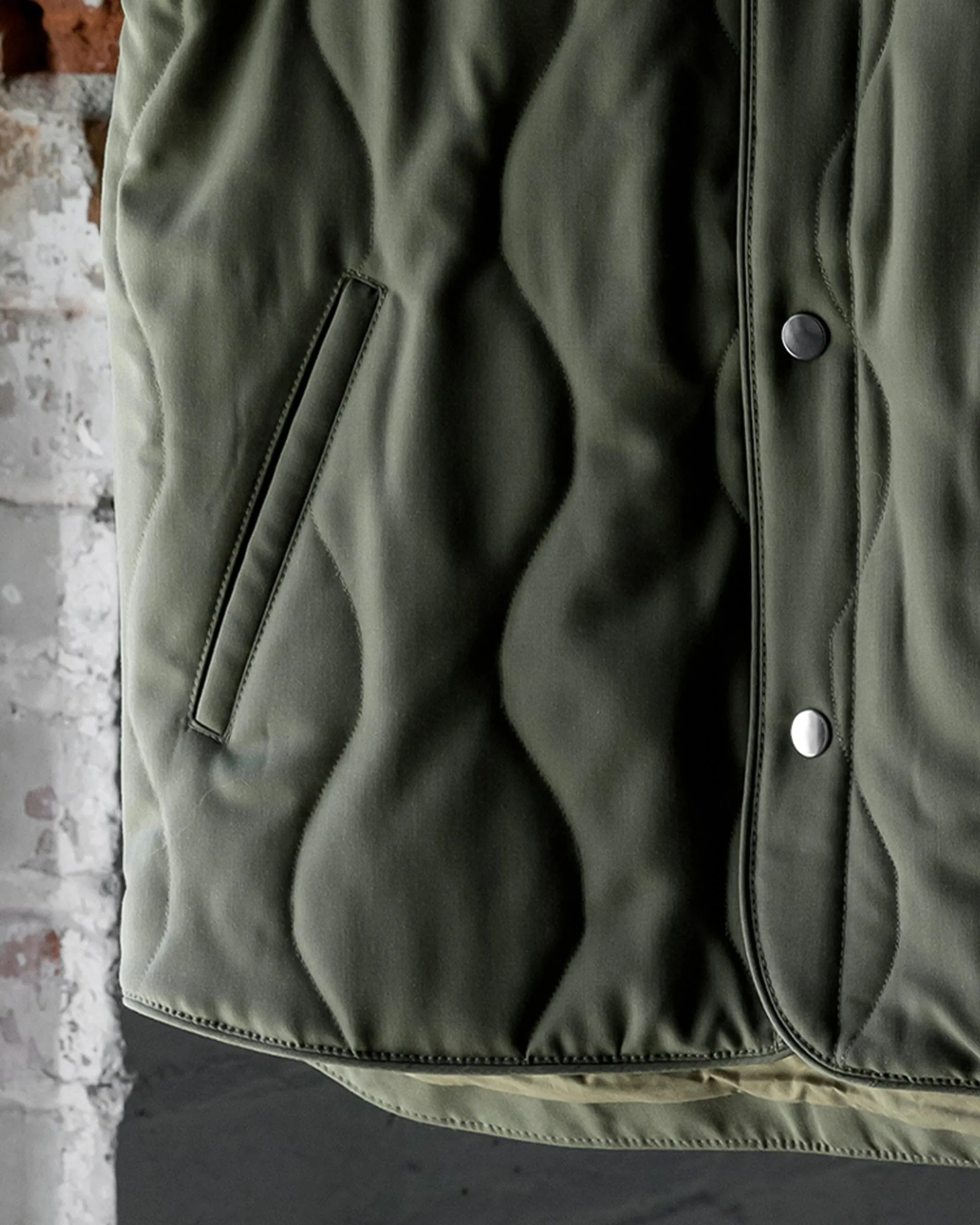 The Mens Quilted Wool Vest