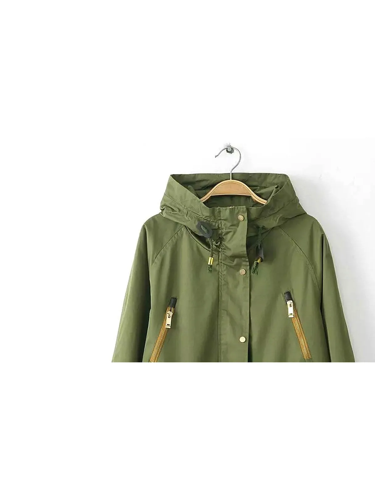 Wholesale Green Long Sleeve Coats