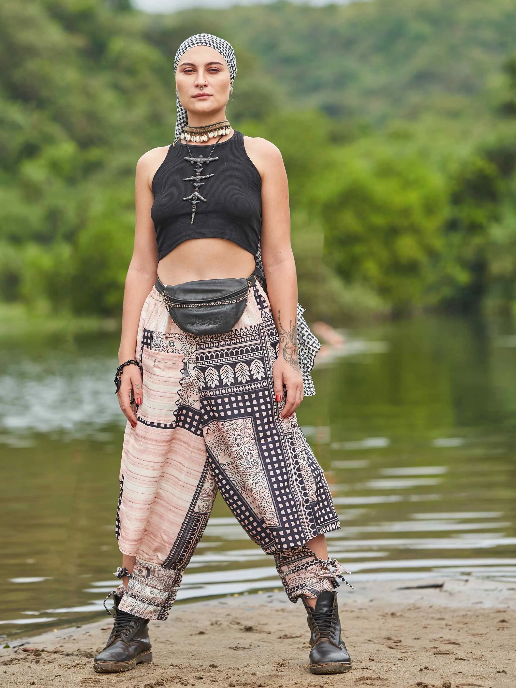 Women's Artistic Tribal Harem Pants for Travel Dance Yoga