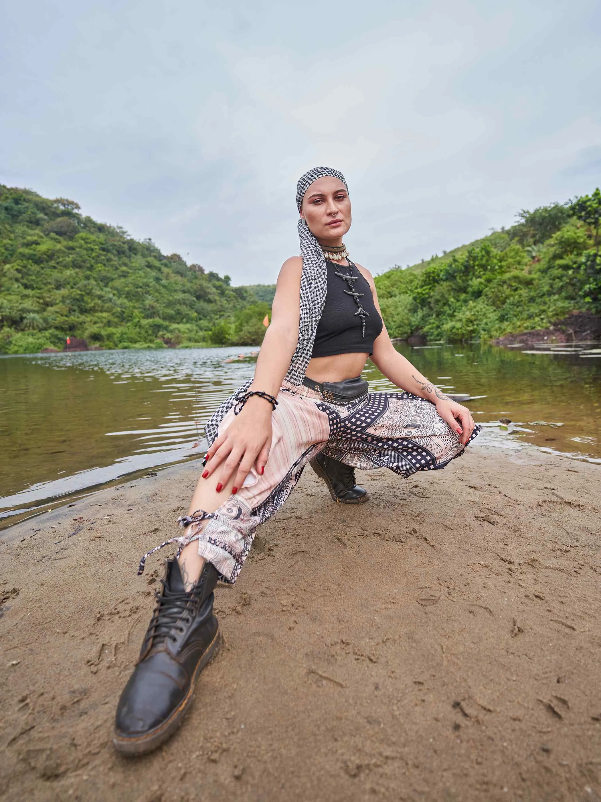 Women's Artistic Tribal Harem Pants for Travel Dance Yoga