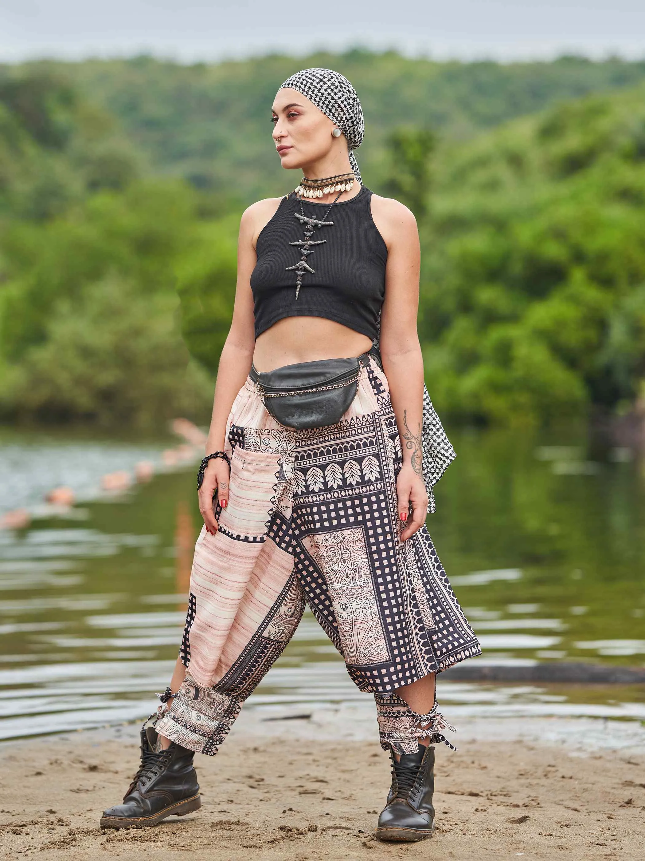 Women's Artistic Tribal Harem Pants for Travel Dance Yoga