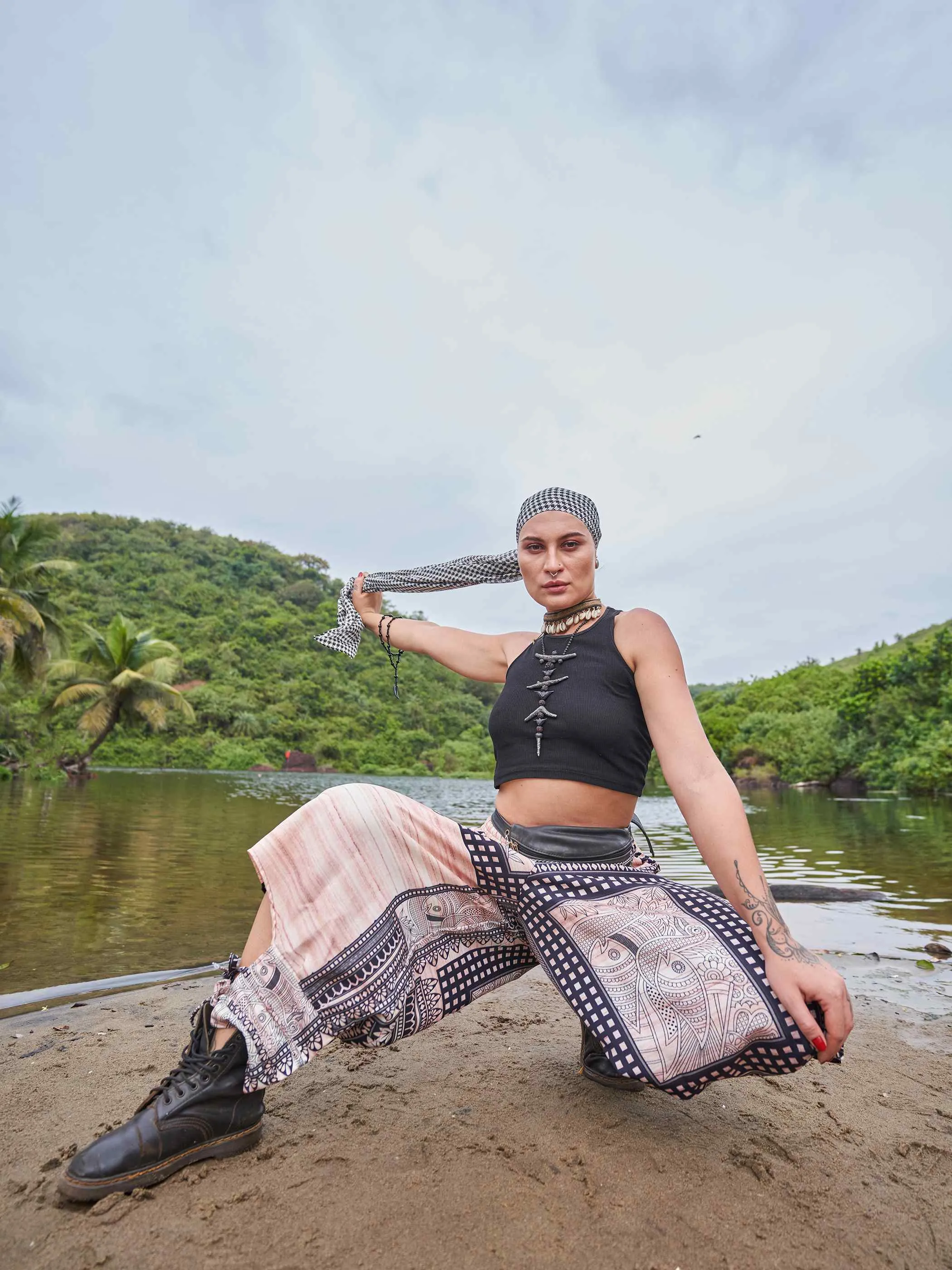 Women's Artistic Tribal Harem Pants for Travel Dance Yoga