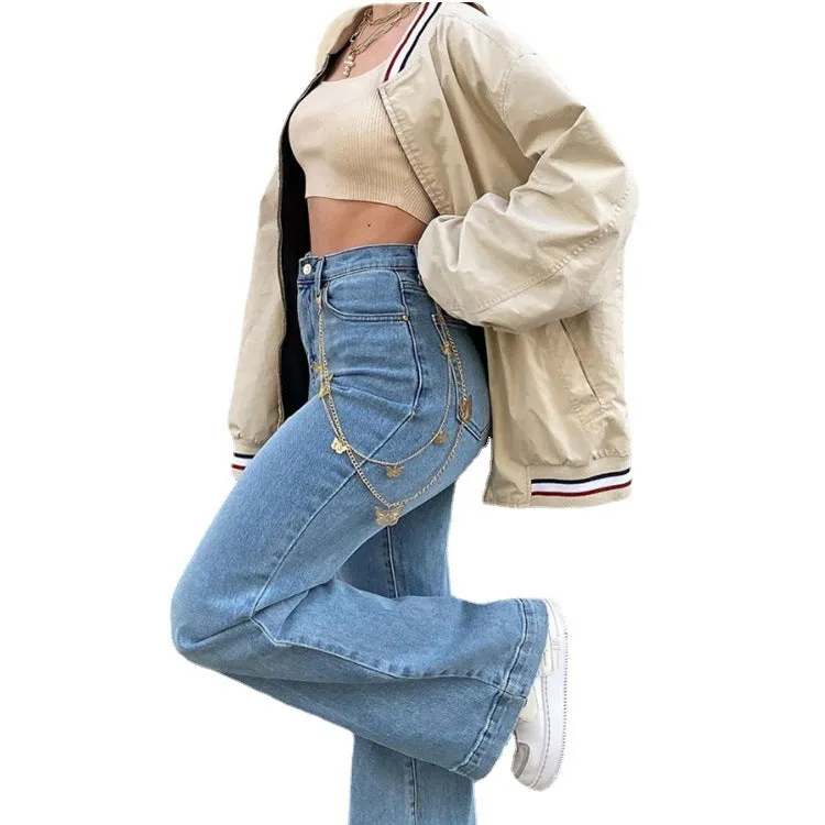 Women's Jeans Mid-rise Bootcut Pants