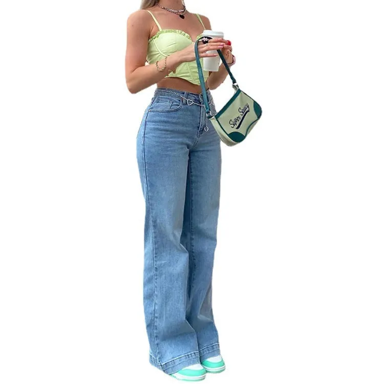 Women's Jeans Mid-rise Bootcut Pants