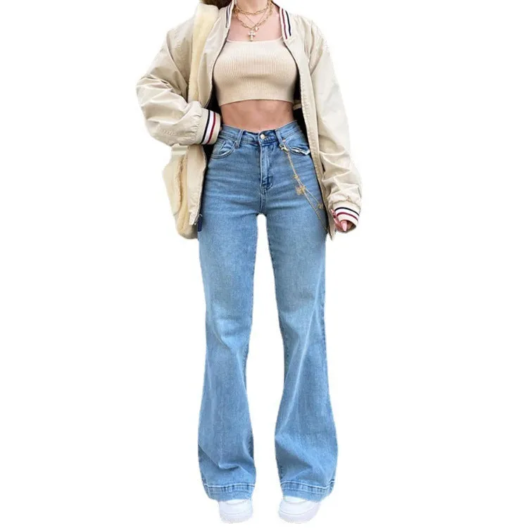 Women's Jeans Mid-rise Bootcut Pants